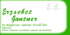 erzsebet gantner business card